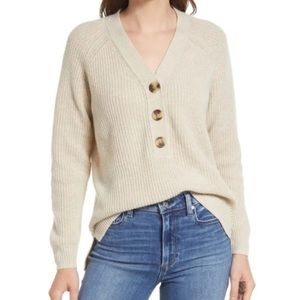 Madewell Lyle Henley Button Sweater